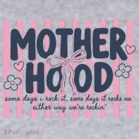Charming 'Motherhood' Graphic for Rockin' Moms Women's Sweatshirt thumb 2