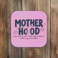 Charming 'Motherhood' Graphic for Rockin' Moms Coaster thumb 0