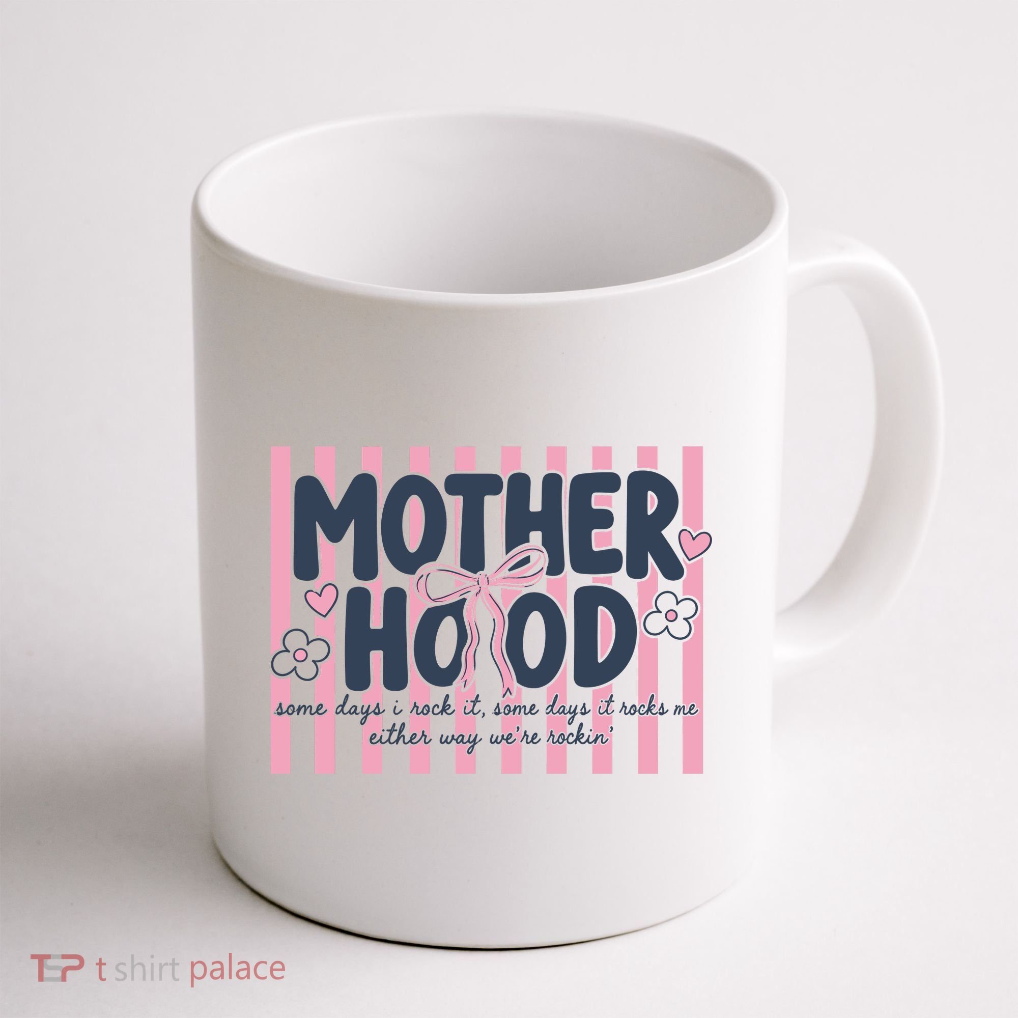Charming 'Motherhood' Graphic for Rockin' Moms Coffee Mug