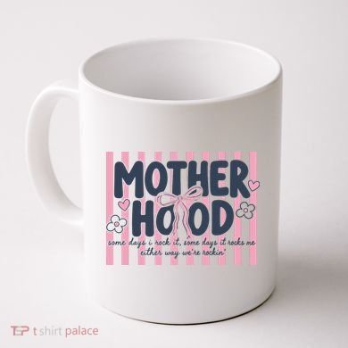 Charming 'Motherhood' Graphic for Rockin' Moms Coffee Mug