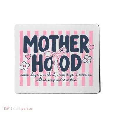 Charming 'Motherhood' Graphic for Rockin' Moms Mousepad