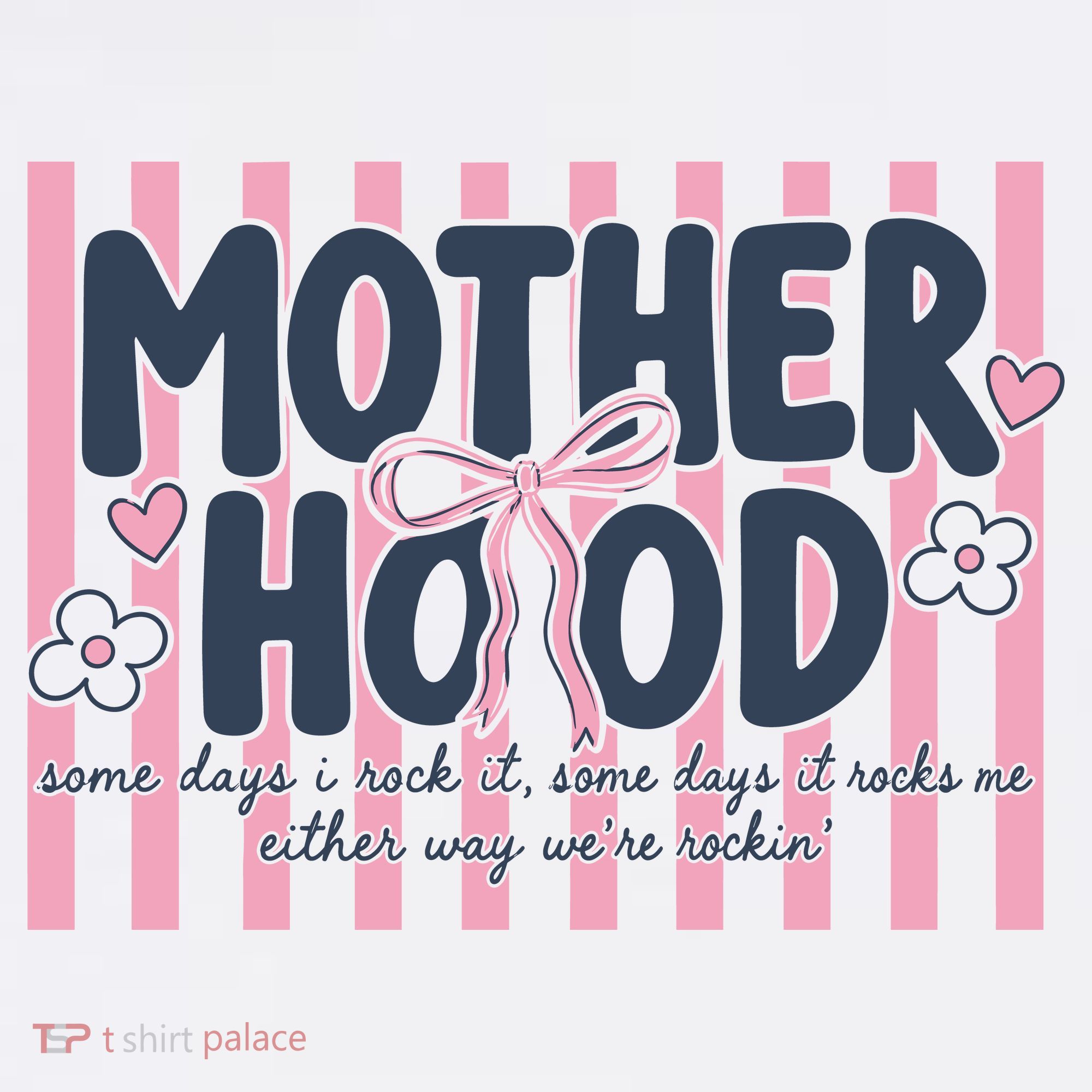 Charming 'Motherhood' Graphic for Rockin' Moms Women's Tank Top