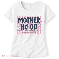 Charming 'Motherhood' Graphic for Rockin' Moms Women's T-Shirt thumb 0