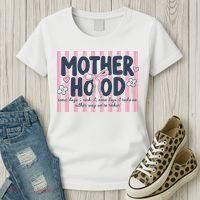 Charming 'Motherhood' Graphic for Rockin' Moms Women's T-Shirt thumb 3