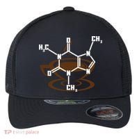 Caffeine Molecule Gift For Coffee Lovers And Science Nerds Meaningful Gift Flexfit Unipanel Trucker Cap thumb 0
