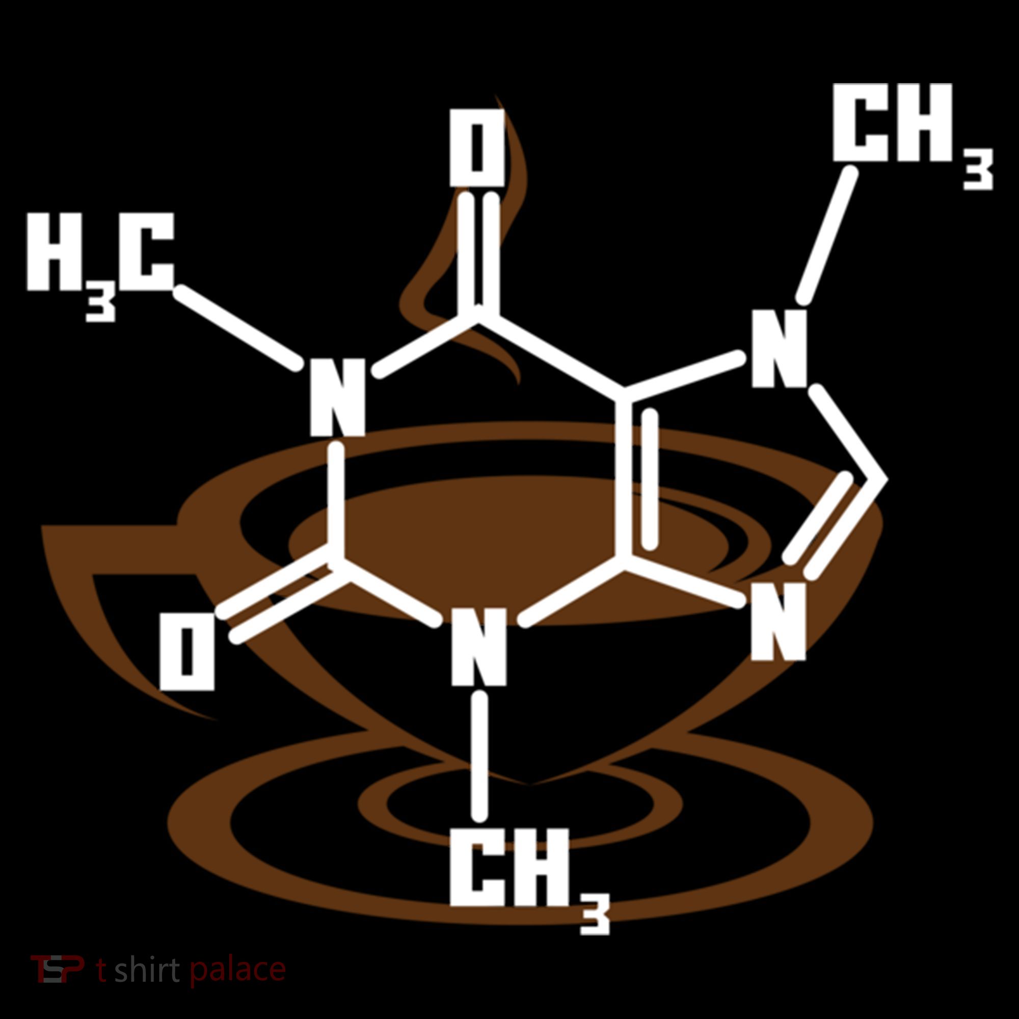 Caffeine Molecule Gift For Coffee Lovers And Science Nerds Meaningful Gift Backpack