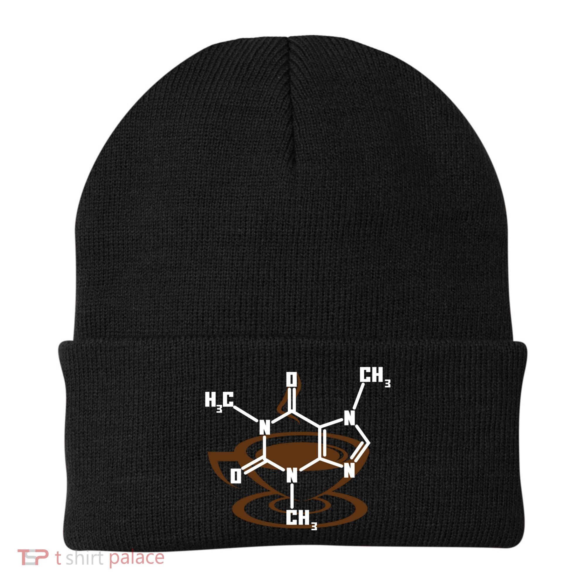 Caffeine Molecule Gift For Coffee Lovers And Science Nerds Meaningful Gift Beanie