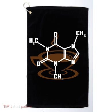 Caffeine Molecule Gift For Coffee Lovers And Science Nerds Meaningful Gift Golf Towel