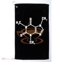Caffeine Molecule Gift For Coffee Lovers And Science Nerds Meaningful Gift Golf Towel thumb 0