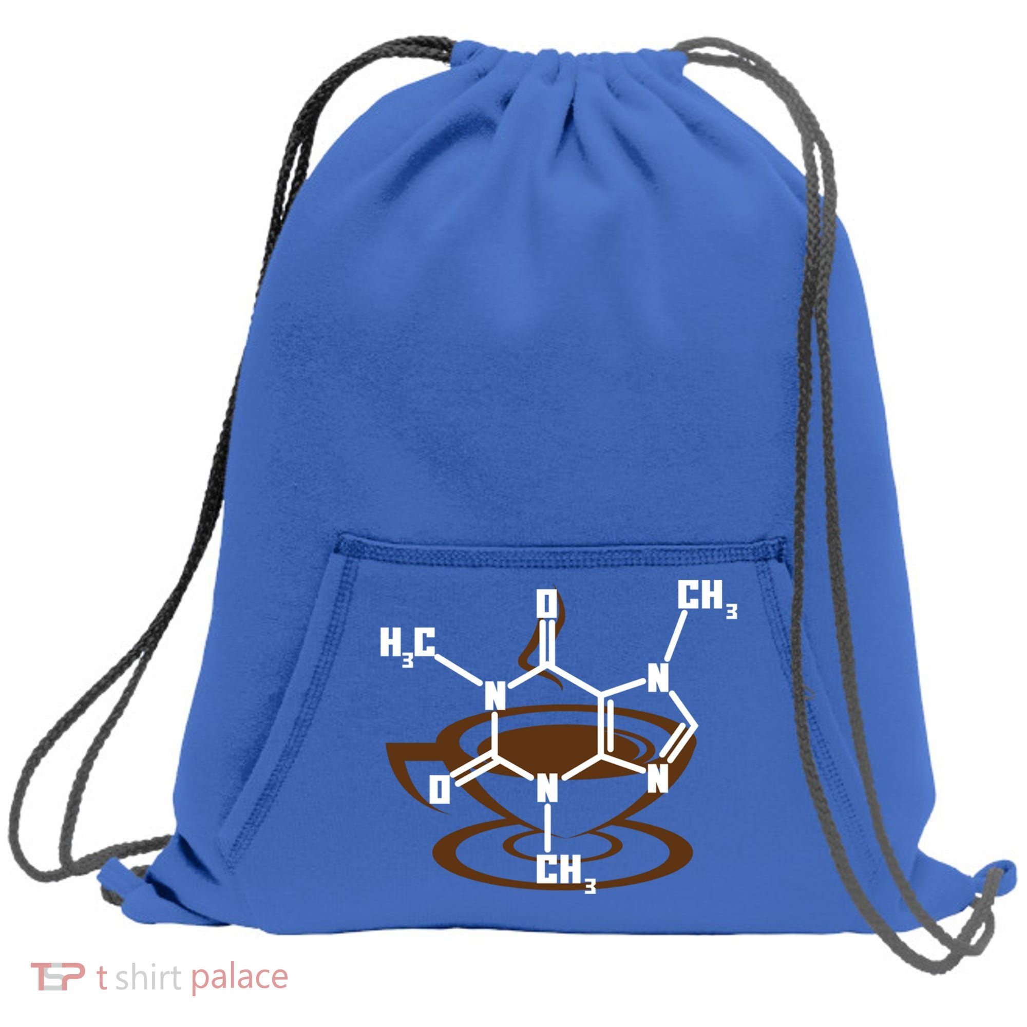 Caffeine Molecule Gift For Coffee Lovers And Science Nerds Meaningful Gift Sweatshirt Cinch Pack Bag