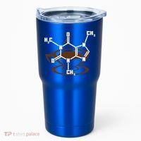 Caffeine Molecule Gift For Coffee Lovers And Science Nerds Meaningful Gift Tumbler thumb 0