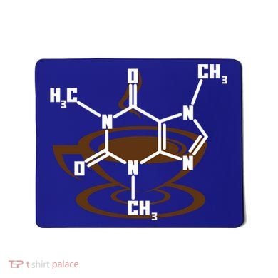 Caffeine Molecule Gift For Coffee Lovers And Science Nerds Meaningful Gift Mousepad