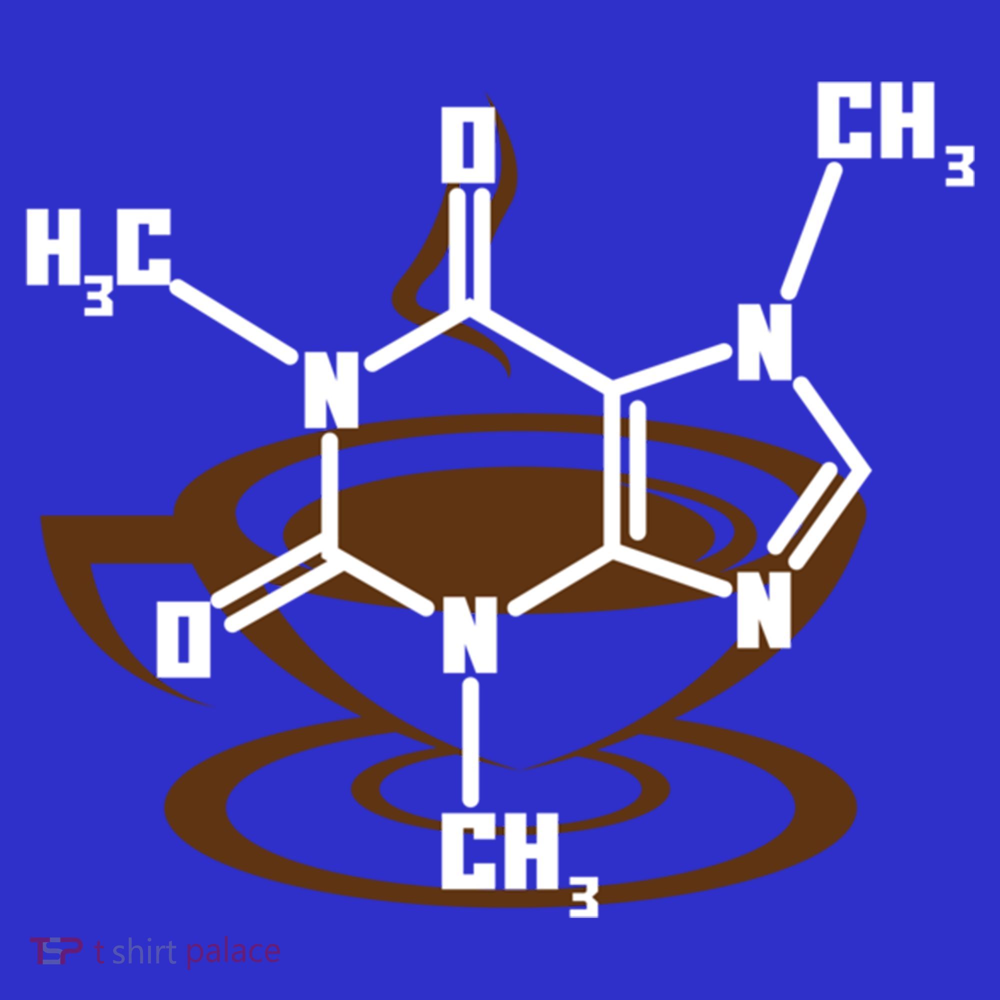 Caffeine Molecule Gift For Coffee Lovers And Science Nerds Meaningful Gift Women's T-Shirt