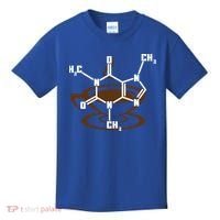 Caffeine Molecule Gift For Coffee Lovers And Science Nerds Meaningful Gift Kids T-Shirt thumb 0
