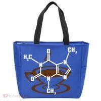 Caffeine Molecule Gift For Coffee Lovers And Science Nerds Meaningful Gift Tote Bag thumb 0