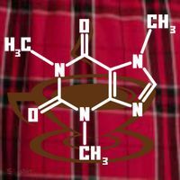 Caffeine Molecule Gift For Coffee Lovers And Science Nerds Meaningful Gift Men's Flannel Plaid Pajama Pants thumb 2