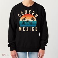 Cancun Mexico Gift Retro Beach Souvenir Cancun Gift Cancun Meaningful Gift Women's Sweatshirt thumb 0