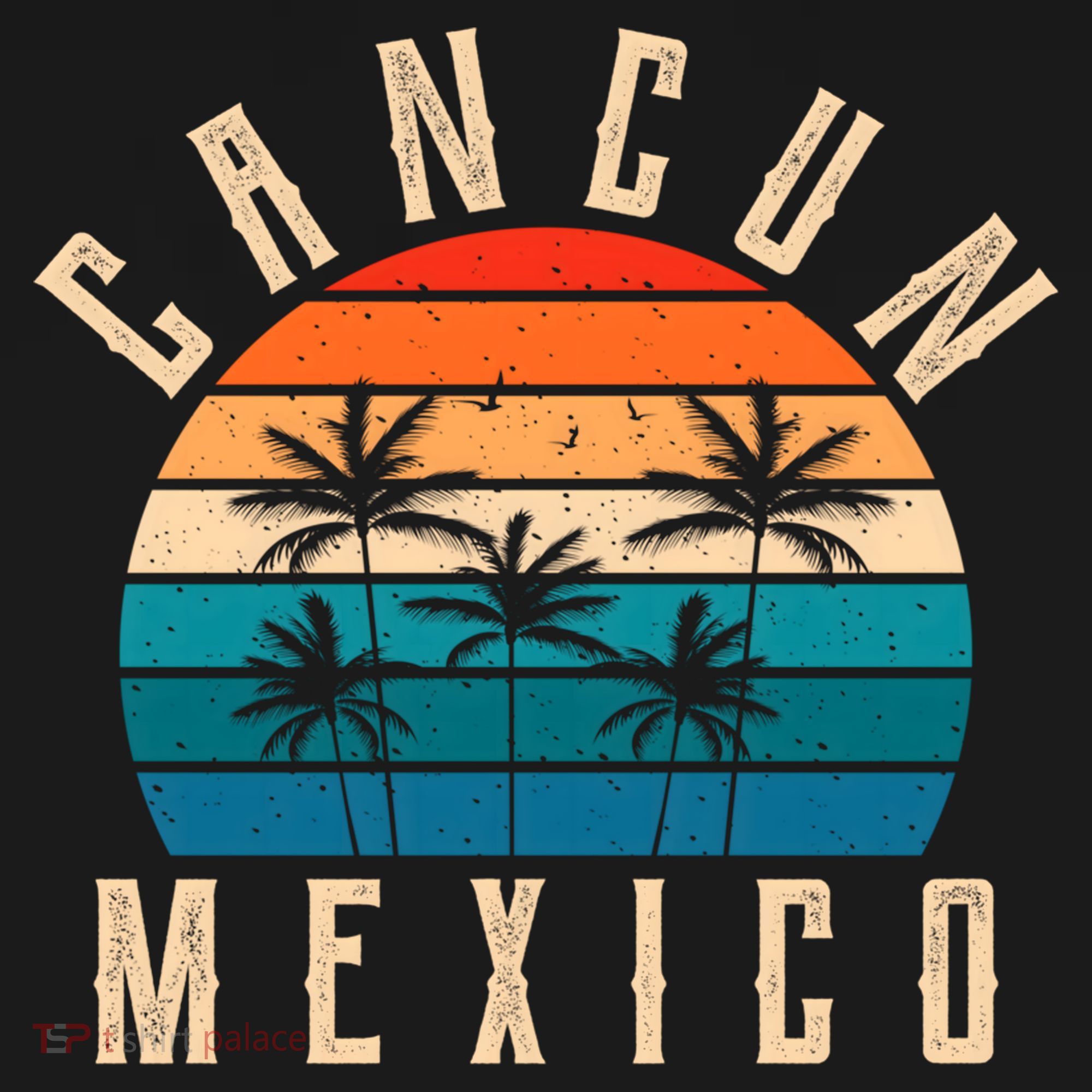 Cancun Mexico Gift Retro Beach Souvenir Cancun Gift Cancun Meaningful Gift Women's Hoodie