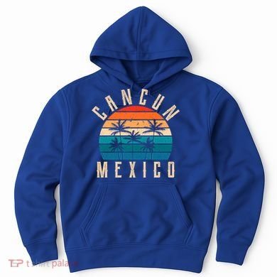 Cancun Mexico Gift Retro Beach Souvenir Cancun Gift Cancun Meaningful Gift Hoodie
