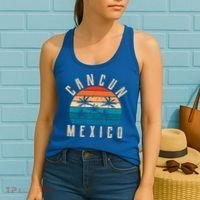 Cancun Mexico Gift Retro Beach Souvenir Cancun Gift Cancun Meaningful Gift Women's Tank Top thumb 2