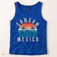 Cancun Mexico Gift Retro Beach Souvenir Cancun Gift Cancun Meaningful Gift Tank Top thumb 2