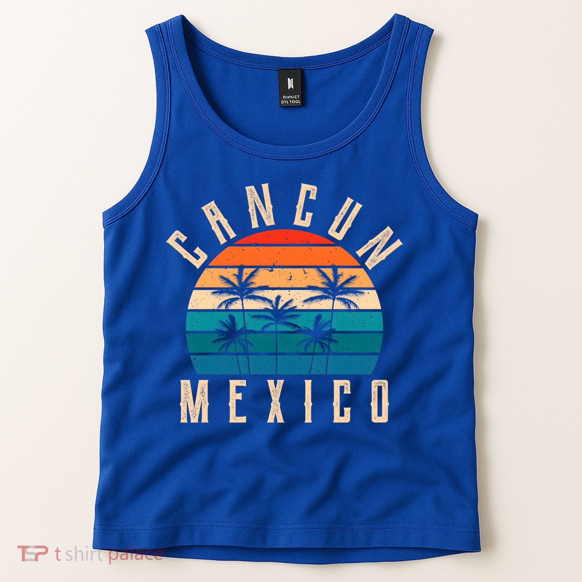 Cancun Mexico Gift Retro Beach Souvenir Cancun Gift Cancun Meaningful Gift Tank Top