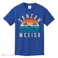 Cancun Mexico Gift Retro Beach Souvenir Cancun Gift Cancun Meaningful Gift Kids T-Shirt thumb 0