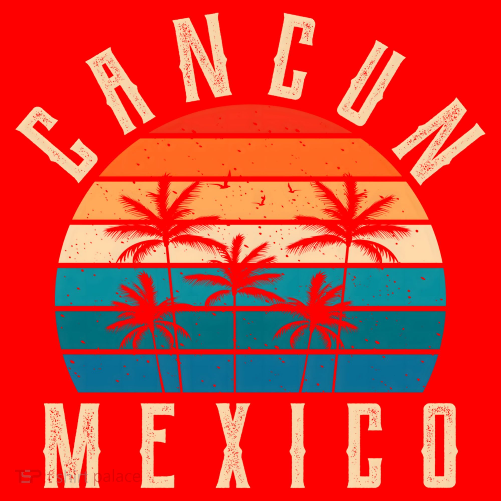 Cancun Mexico Gift Retro Beach Souvenir Cancun Gift Cancun Meaningful Gift Santa Hat