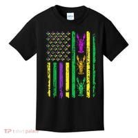 Carnival Mardi Gras Usa American Flag Crawfish Parade Kids T-Shirt thumb 0
