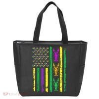 Carnival Mardi Gras Usa American Flag Crawfish Parade Tote Bag thumb 0