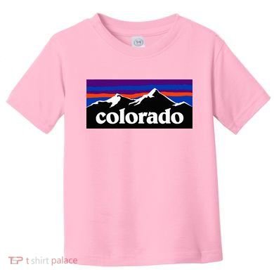 Colorado Mountains Graphic Design Toddler T-Shirt