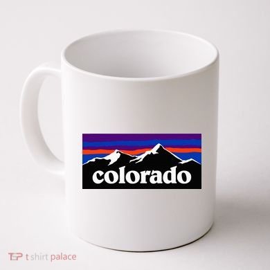 Colorado Mountains Graphic Design Coffee Mug