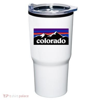 Colorado Mountains Graphic Design Tumbler