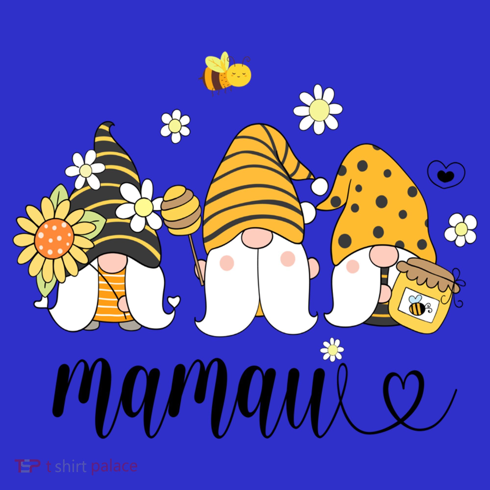 Cute Mamaw Gnomes With Bees And Sunflower Country Style Great Gift Women's Tank Top
