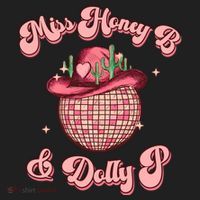 Cowboy Miss Honey B And Dolly P Queen B Women's Sweatshirt thumb 2