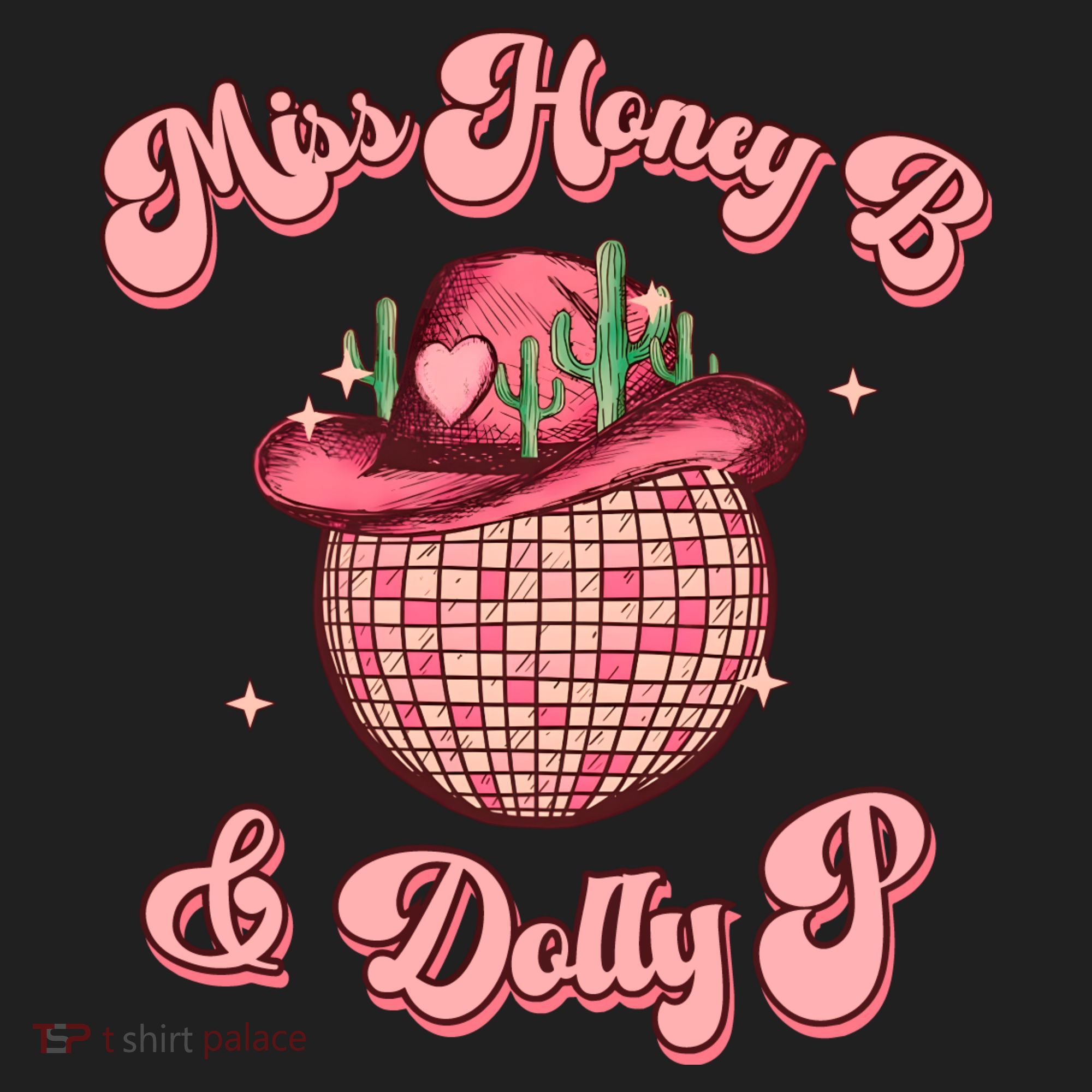 Cowboy Miss Honey B And Dolly P Queen B Women's Sweatshirt