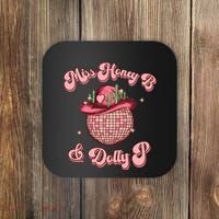 Cowboy Miss Honey B And Dolly P Queen B Coaster thumb 0