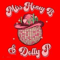 Cowboy Miss Honey B And Dolly P Queen B Santa Hat thumb 1