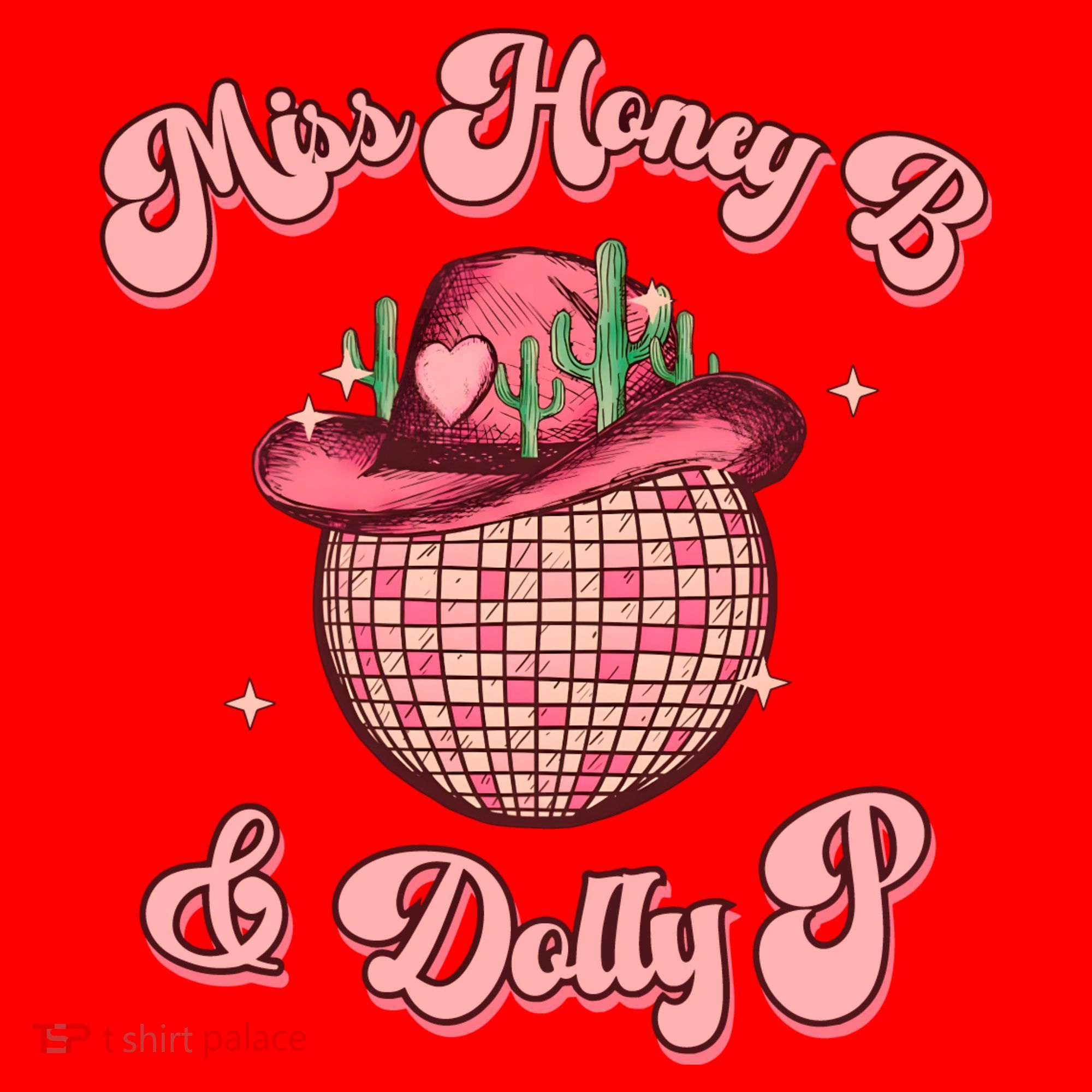 Cowboy Miss Honey B And Dolly P Queen B Santa Hat