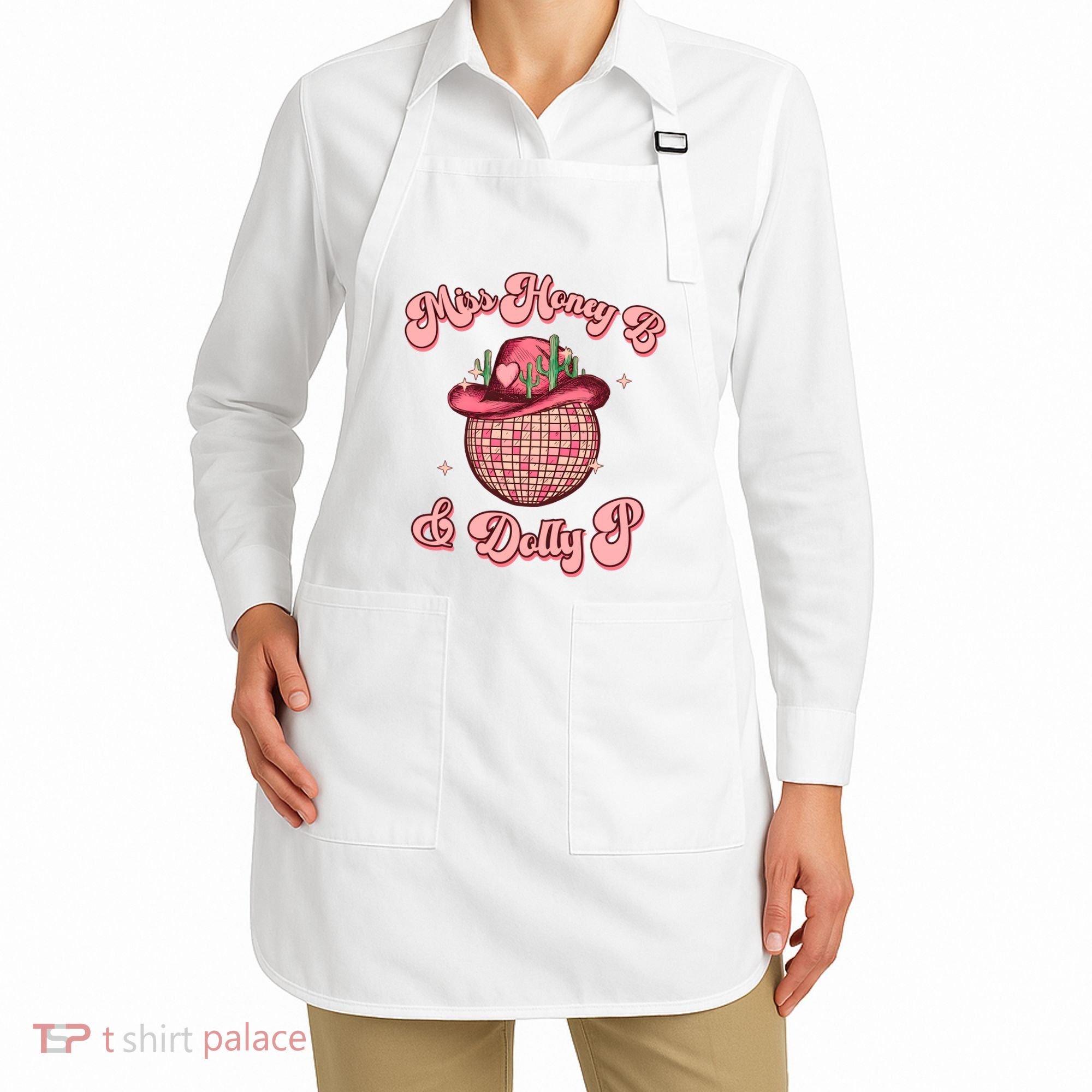 Cowboy Miss Honey B And Dolly P Queen B Apron
