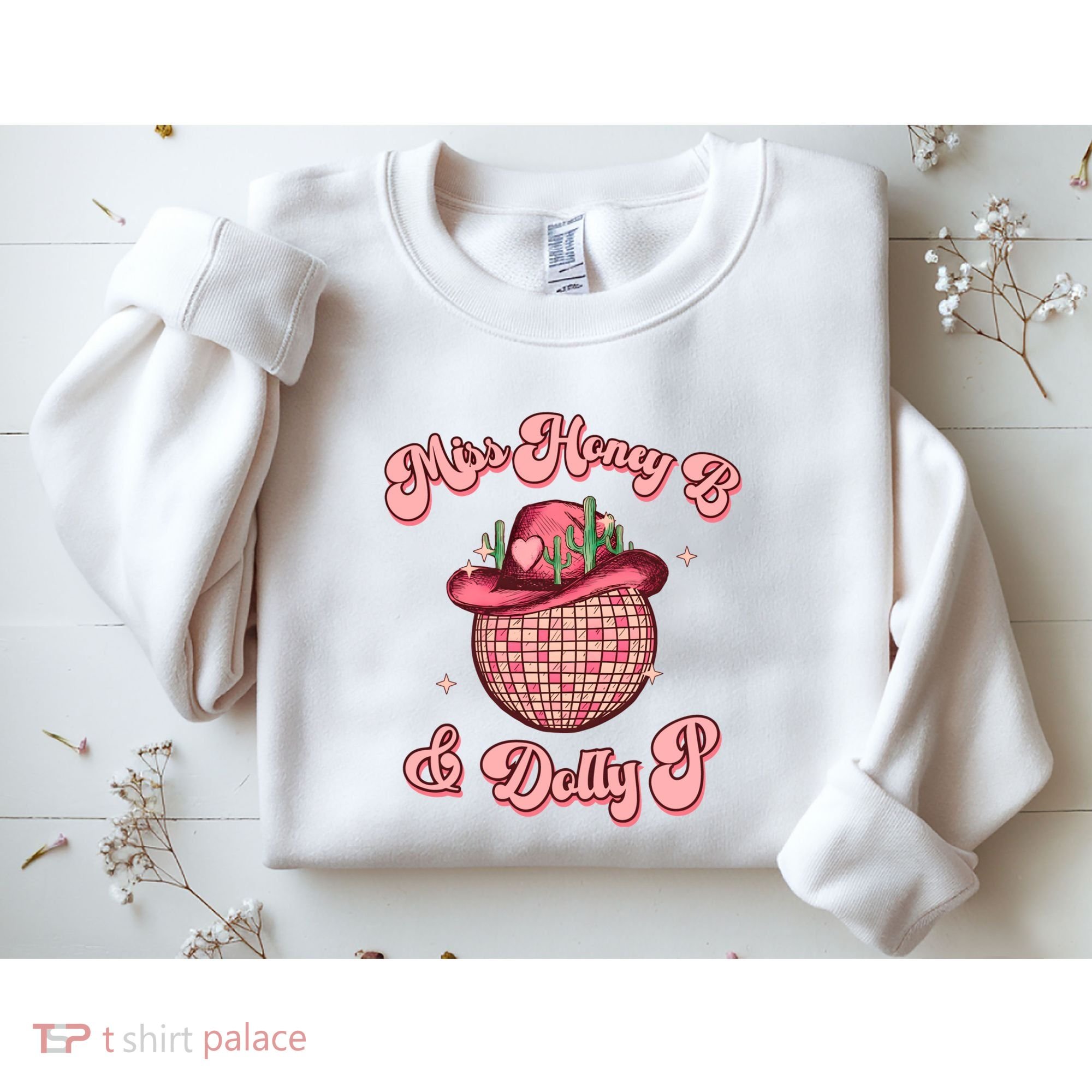 Cowboy Miss Honey B And Dolly P Queen B Sweatshirt