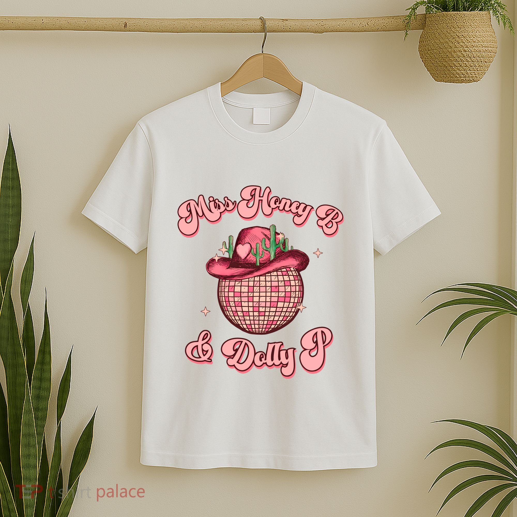 Cowboy Miss Honey B And Dolly P Queen B T-Shirt