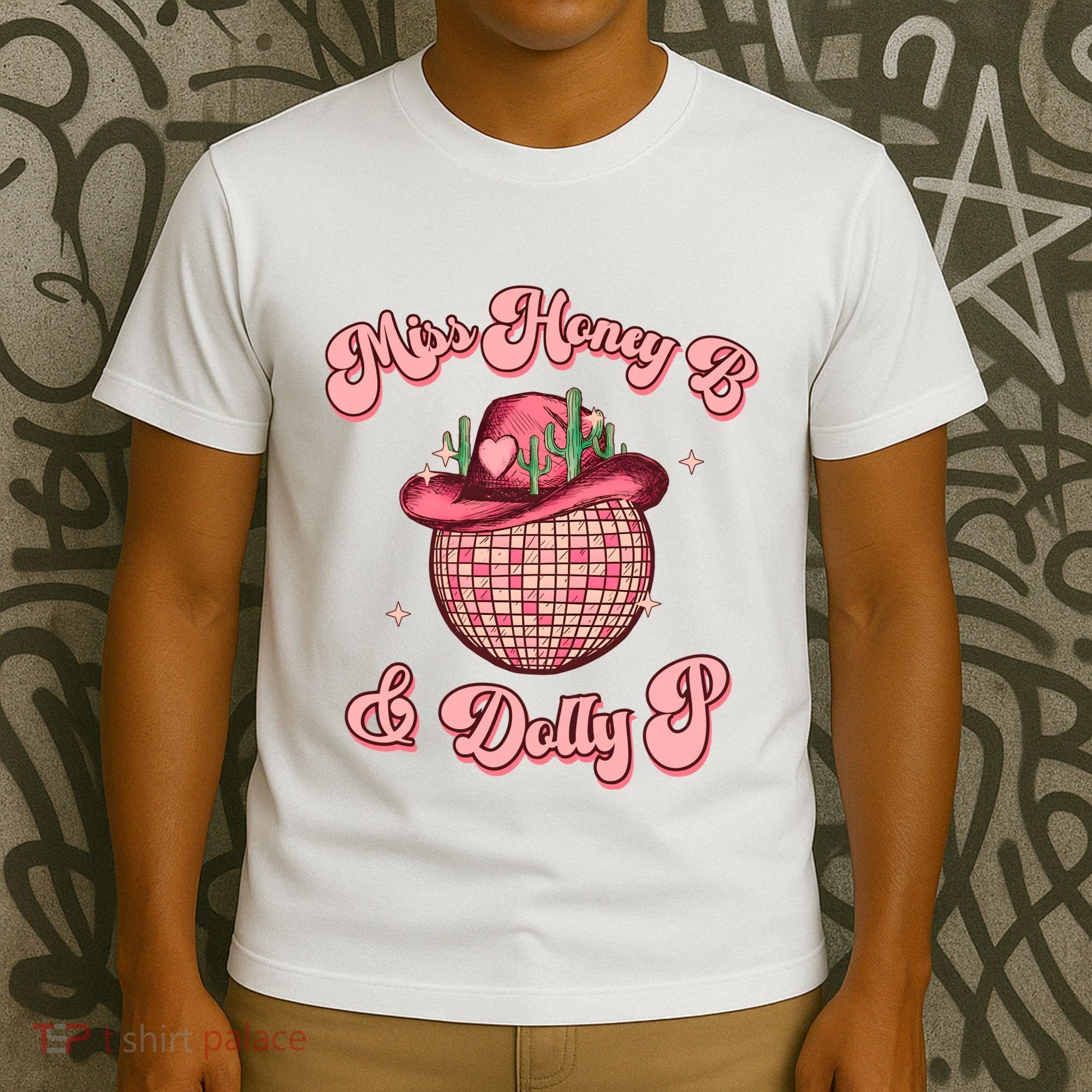 Cowboy Miss Honey B And Dolly P Queen B T-Shirt