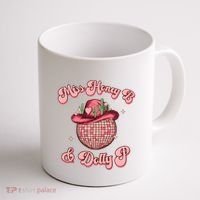 Cowboy Miss Honey B And Dolly P Queen B Coffee Mug thumb 1