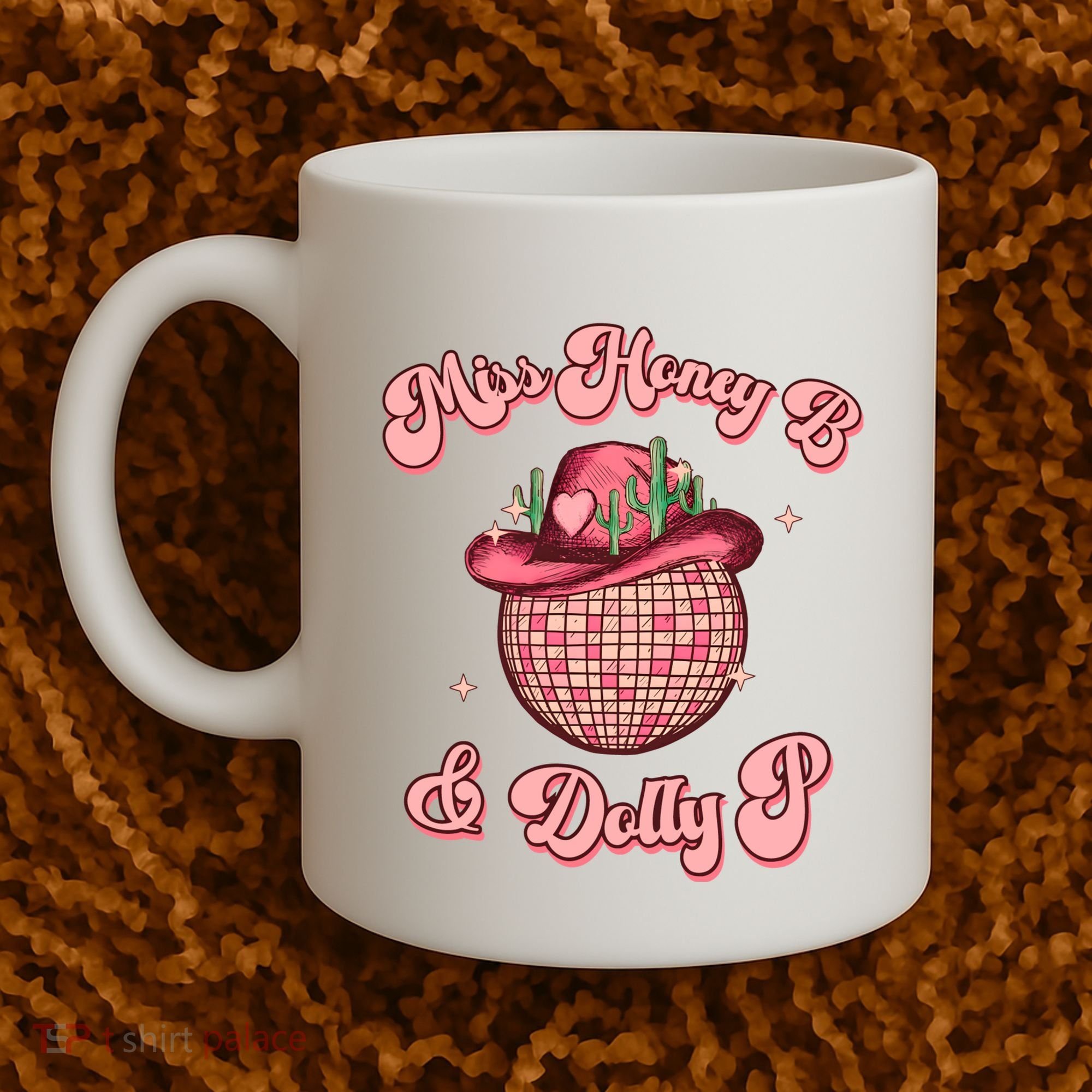 Cowboy Miss Honey B And Dolly P Queen B Coffee Mug