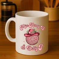 Cowboy Miss Honey B And Dolly P Queen B Coffee Mug thumb 4