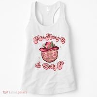 Cowboy Miss Honey B And Dolly P Queen B Women's Tank Top thumb 0