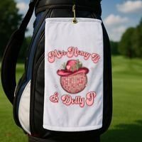 Cowboy Miss Honey B And Dolly P Queen B Golf Towel thumb 2