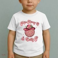 Cowboy Miss Honey B And Dolly P Queen B Toddler T-Shirt thumb 2