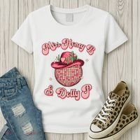 Cowboy Miss Honey B And Dolly P Queen B Women's T-Shirt thumb 3